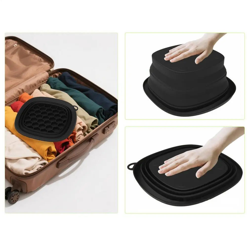 Ice Face Bowl Facial Ice Bath Bowl for Cold Plunge Reusable Spa Tool with Built-in Tray Outdoor Portable Foldable Wash Basin